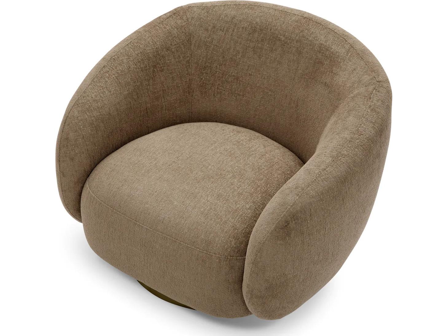 Eichholtz Brice Swivel Chair in Hastings Brown