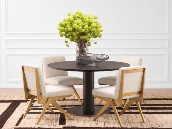 Eichholtz Fico Oak Wood Dining Room Set