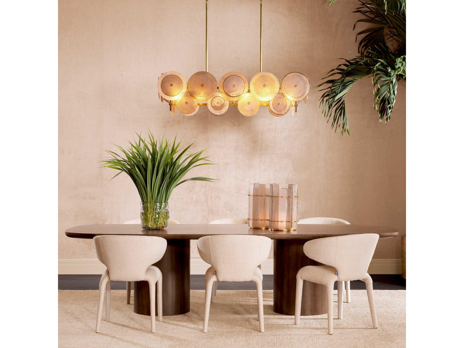 Eichholtz Glenmont Oak Wood Dining Room Set