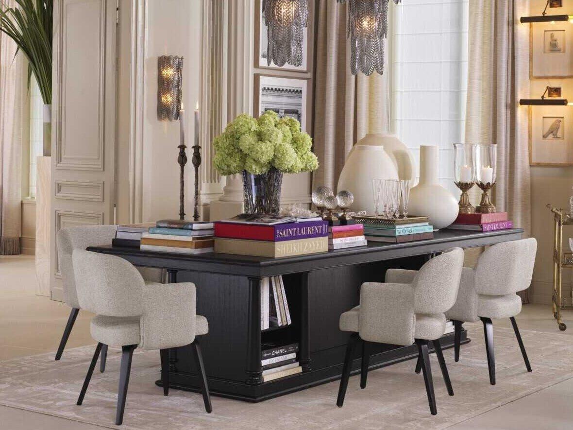 Eichholtz Library Solid Wood Dining Room Set