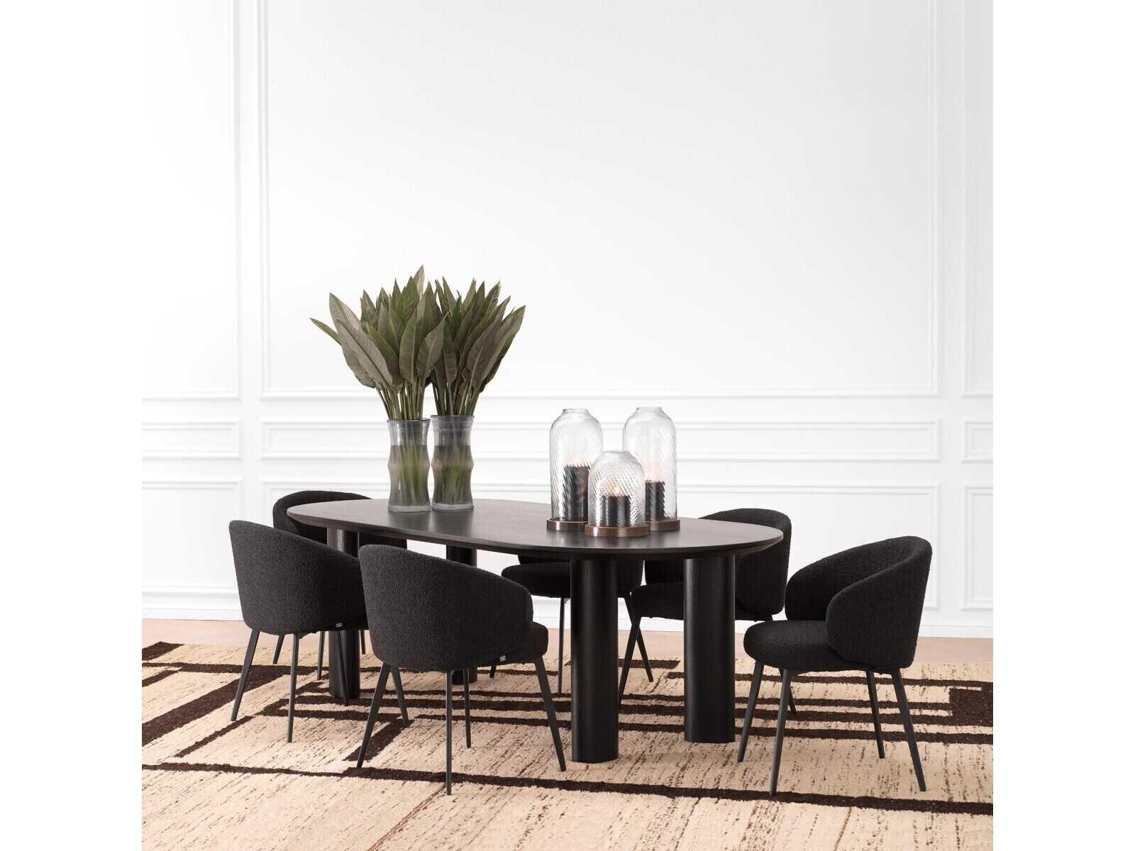 Eichholtz Mogador Oak Wood Dining Room Set
