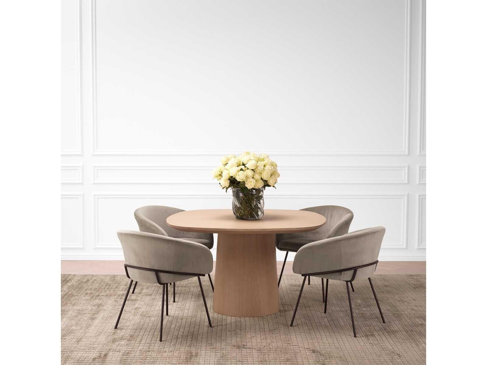 Eichholtz Motto Oak Wood Dining Room Set