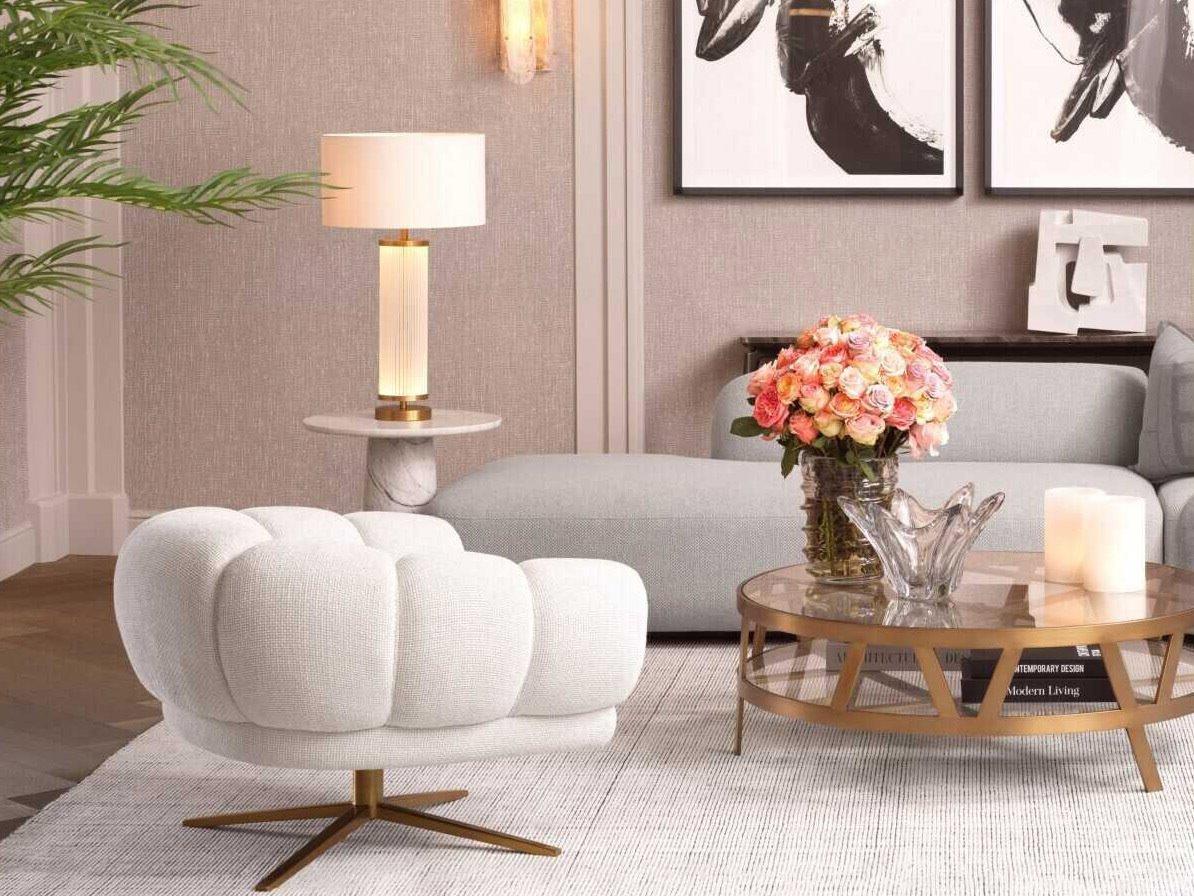 Eichholtz Thibaud Gray Fabric Living Room Set