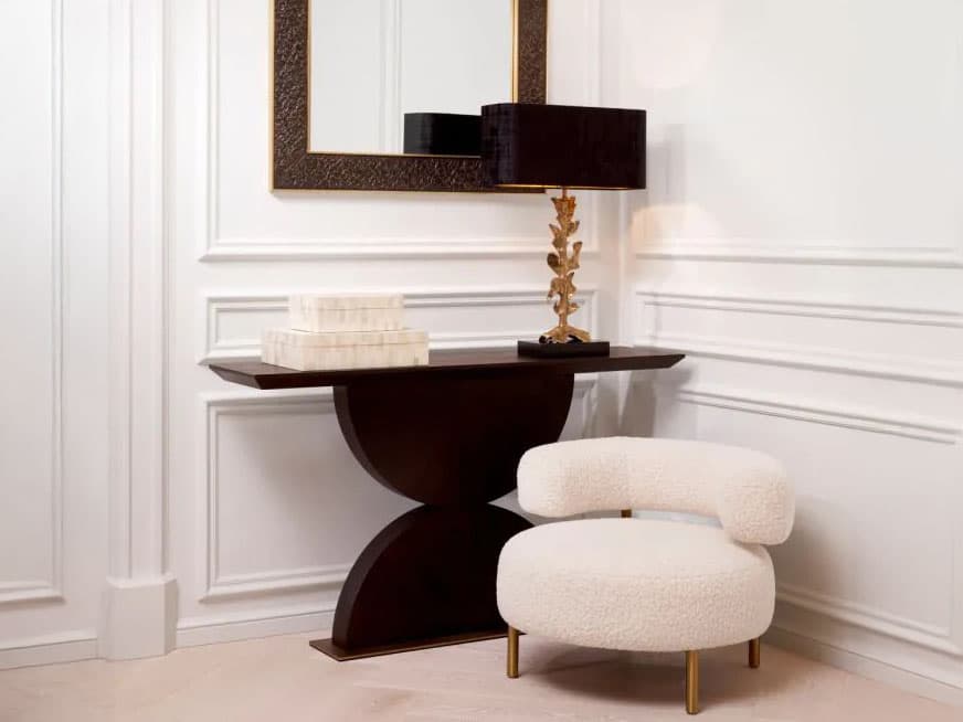 Eichholtz Thompson Chair and Ottoman Set