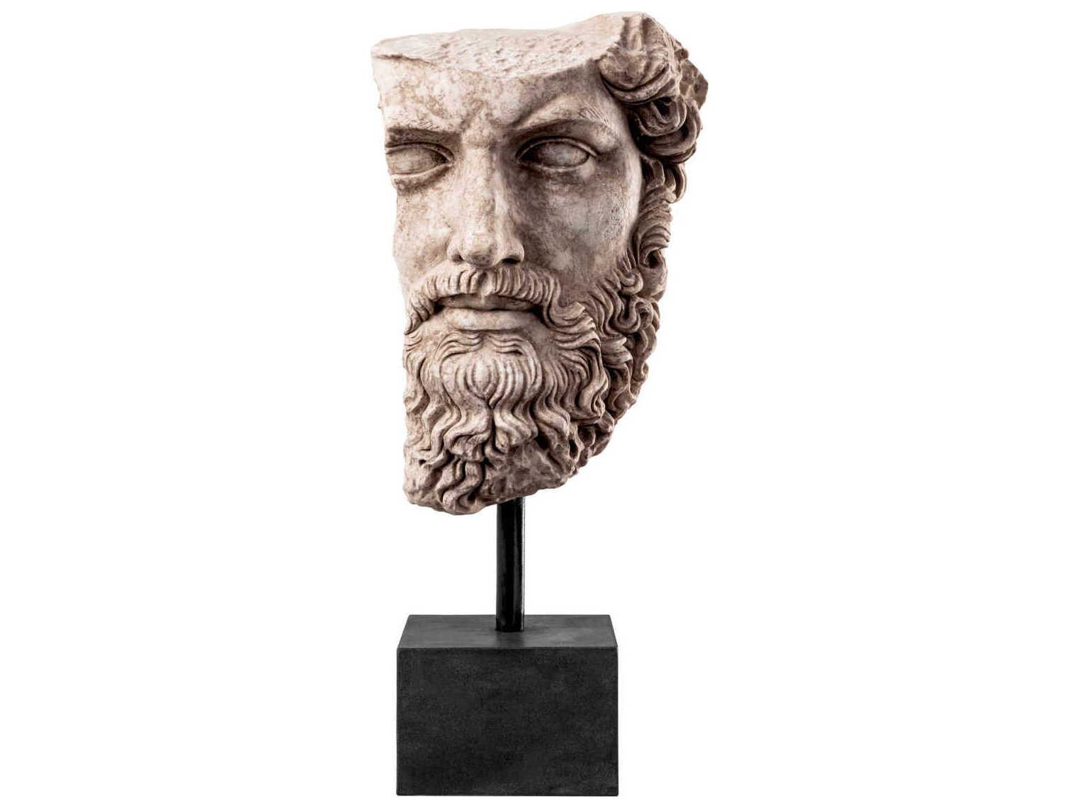 Eichholtz Statues Marble Black Metal Base Sculpture