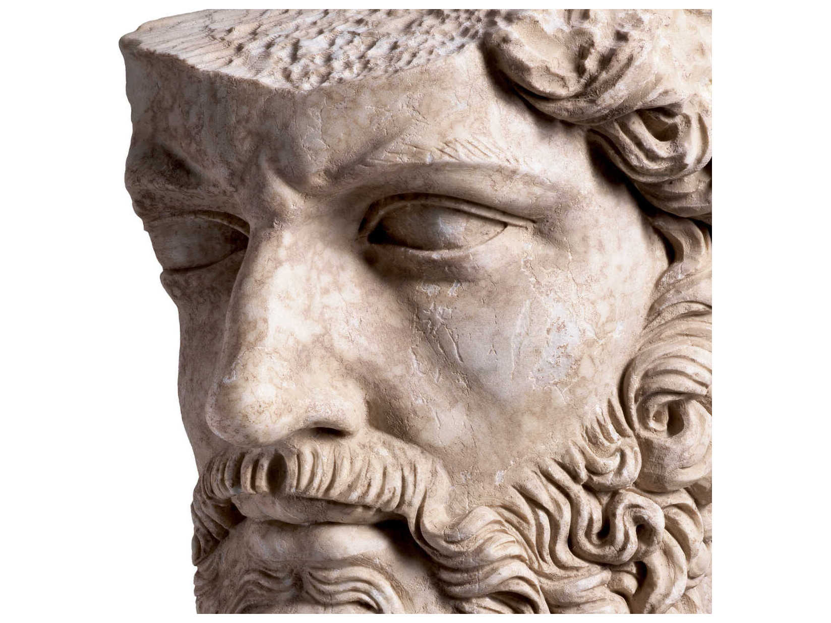 Eichholtz Statues Marble Black Metal Base Sculpture