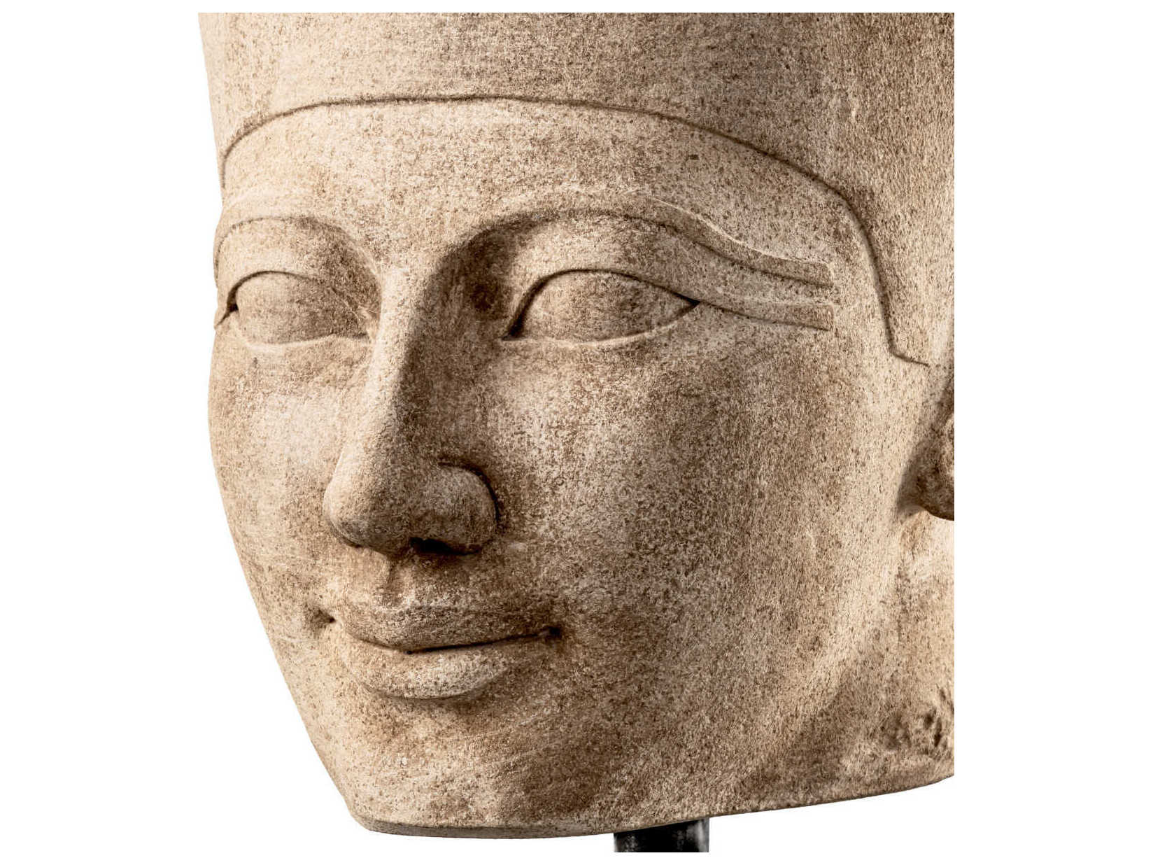 Eichholtz Statues Sandstone Black Metal Base Sculpture