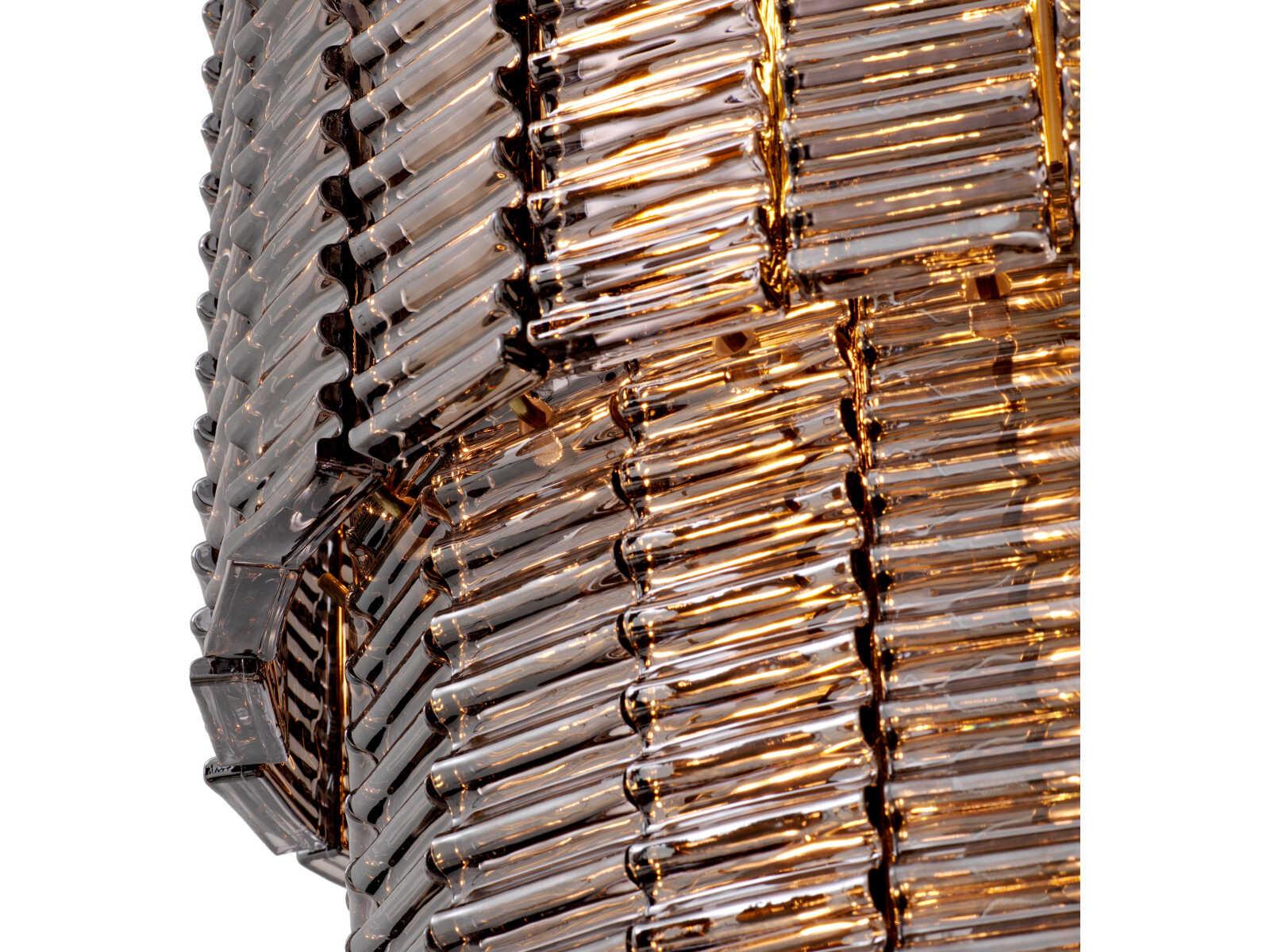 Eichholtz Imperial Antique Bronze Traditional Cylinder Tiered Chandelier