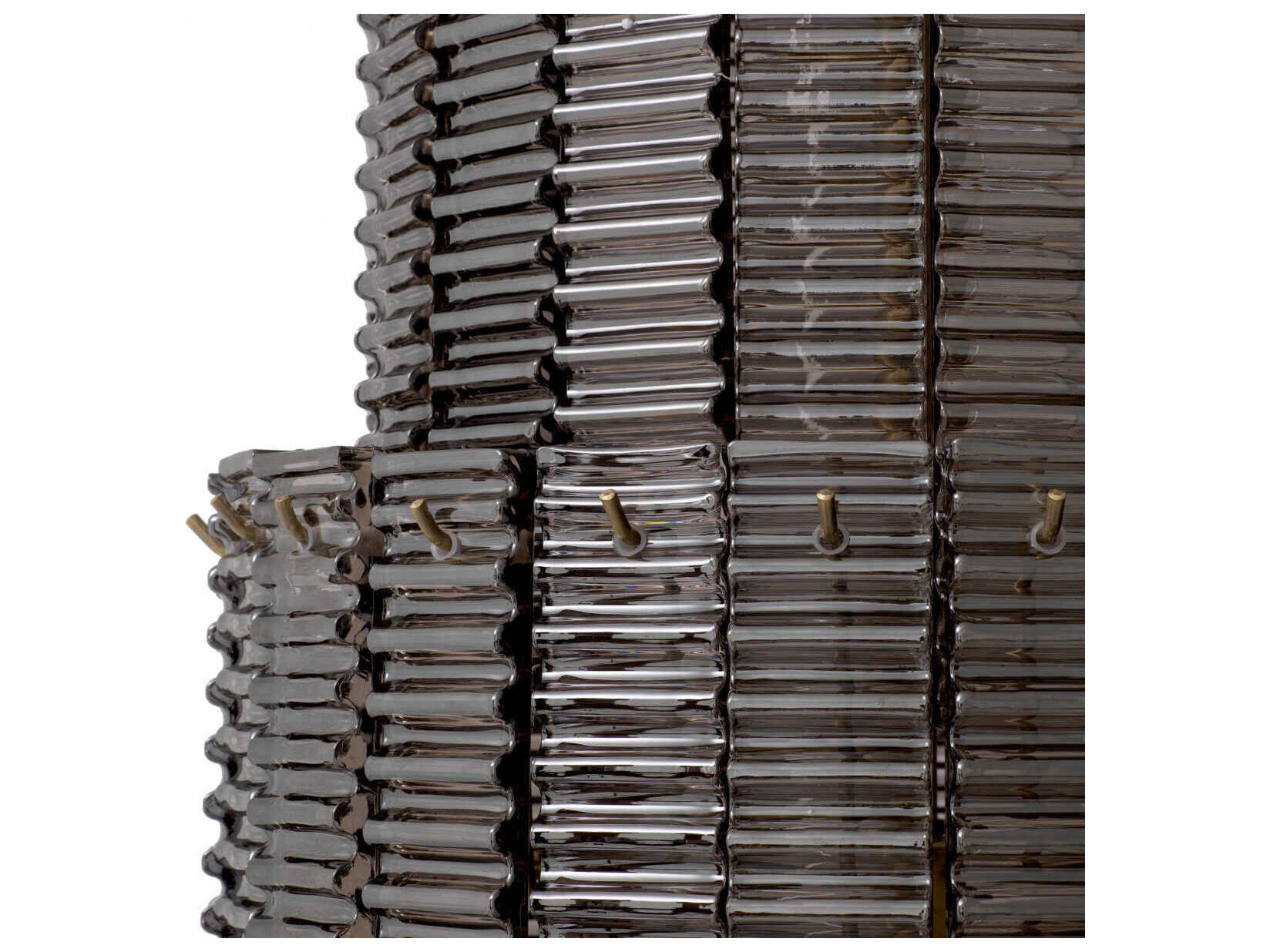 Eichholtz Imperial Antique Bronze Traditional Cylinder Tiered Chandelier