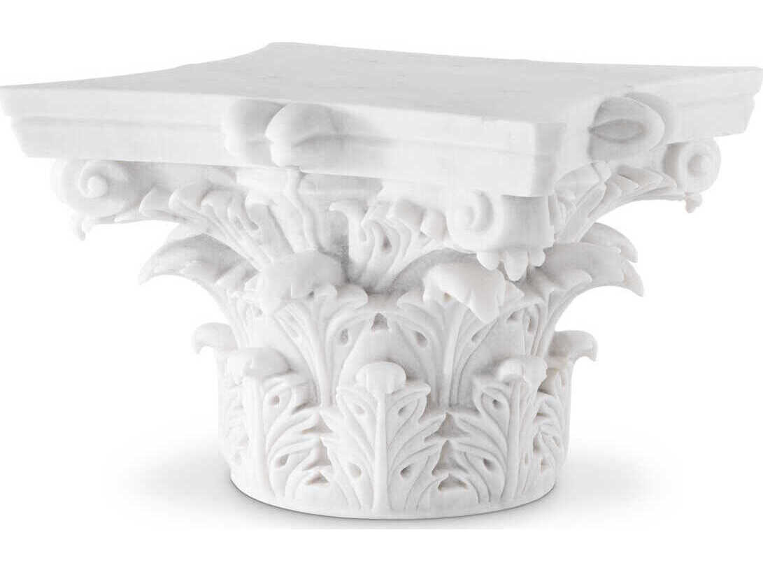 Eichholtz Acanthus Square White Marble Coffee Table