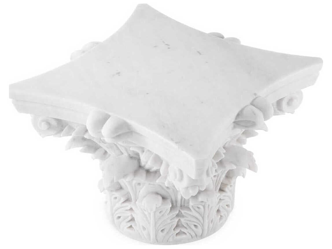 Eichholtz Acanthus Square White Marble Coffee Table