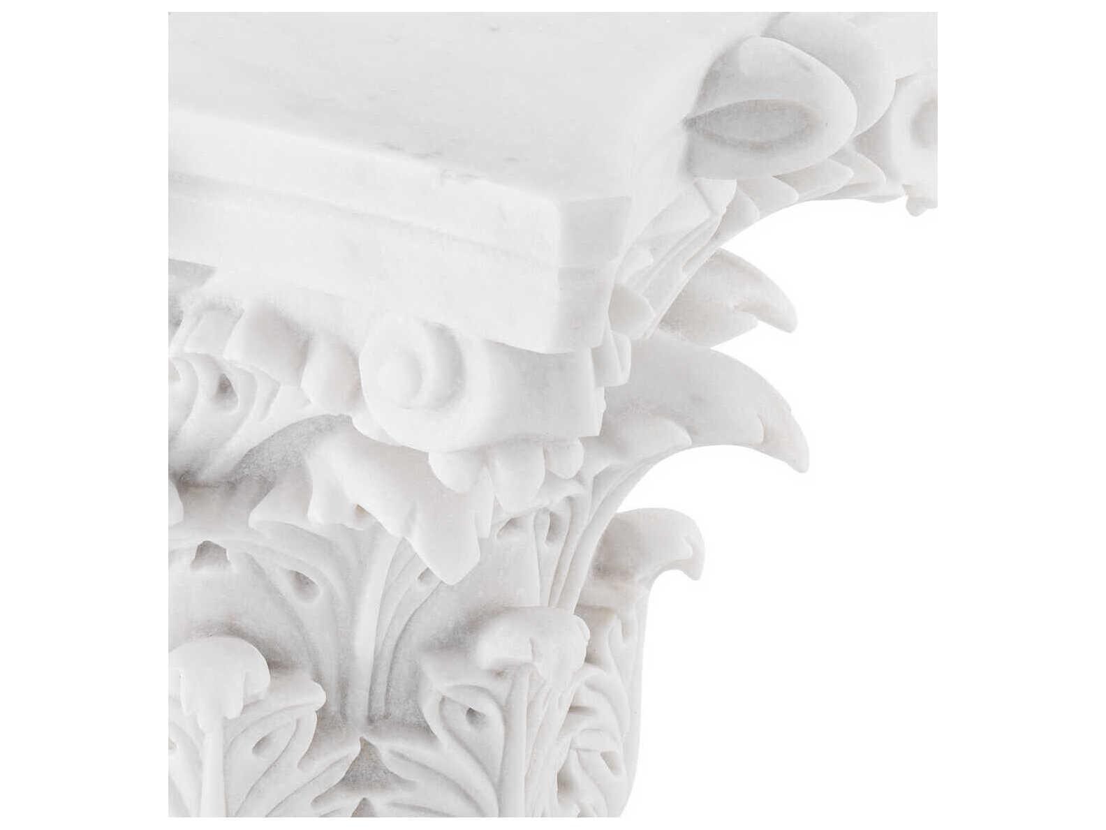 Eichholtz Acanthus Square White Marble Coffee Table
