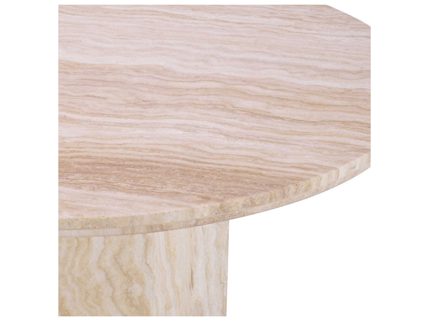 Eichholtz Florence Round Stone Travertine Coffee Table