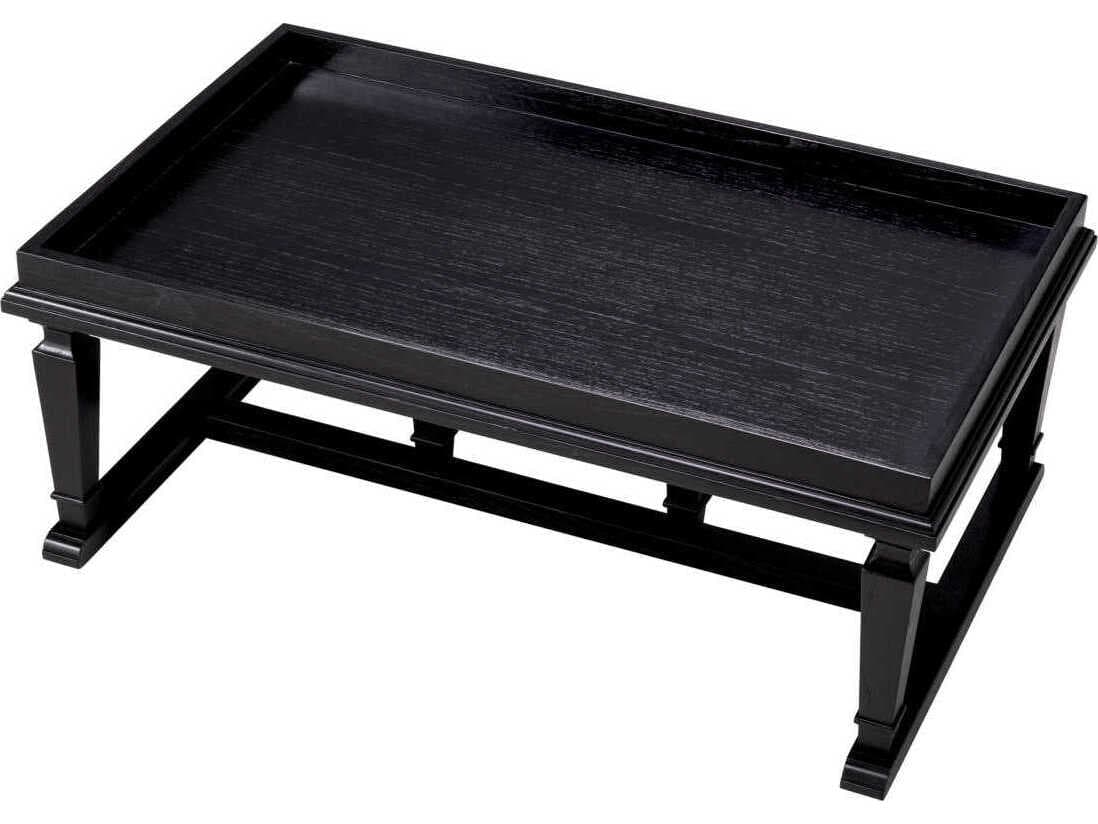 Eichholtz Americana Rectangular Wood Black Veneer Coffee Table