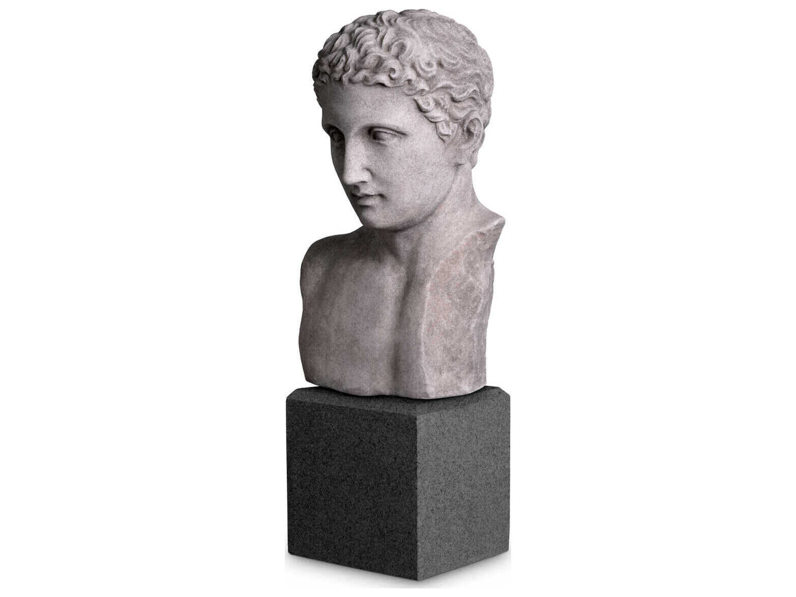 Eichholtz Statues Marble Black Granite Base Sculpture