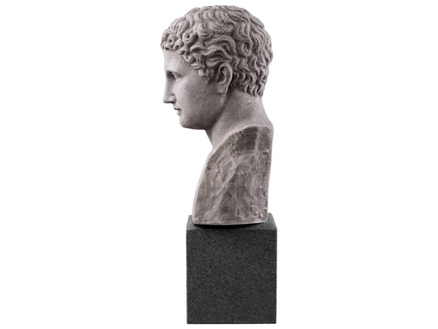 Eichholtz Statues Marble Black Granite Base Sculpture