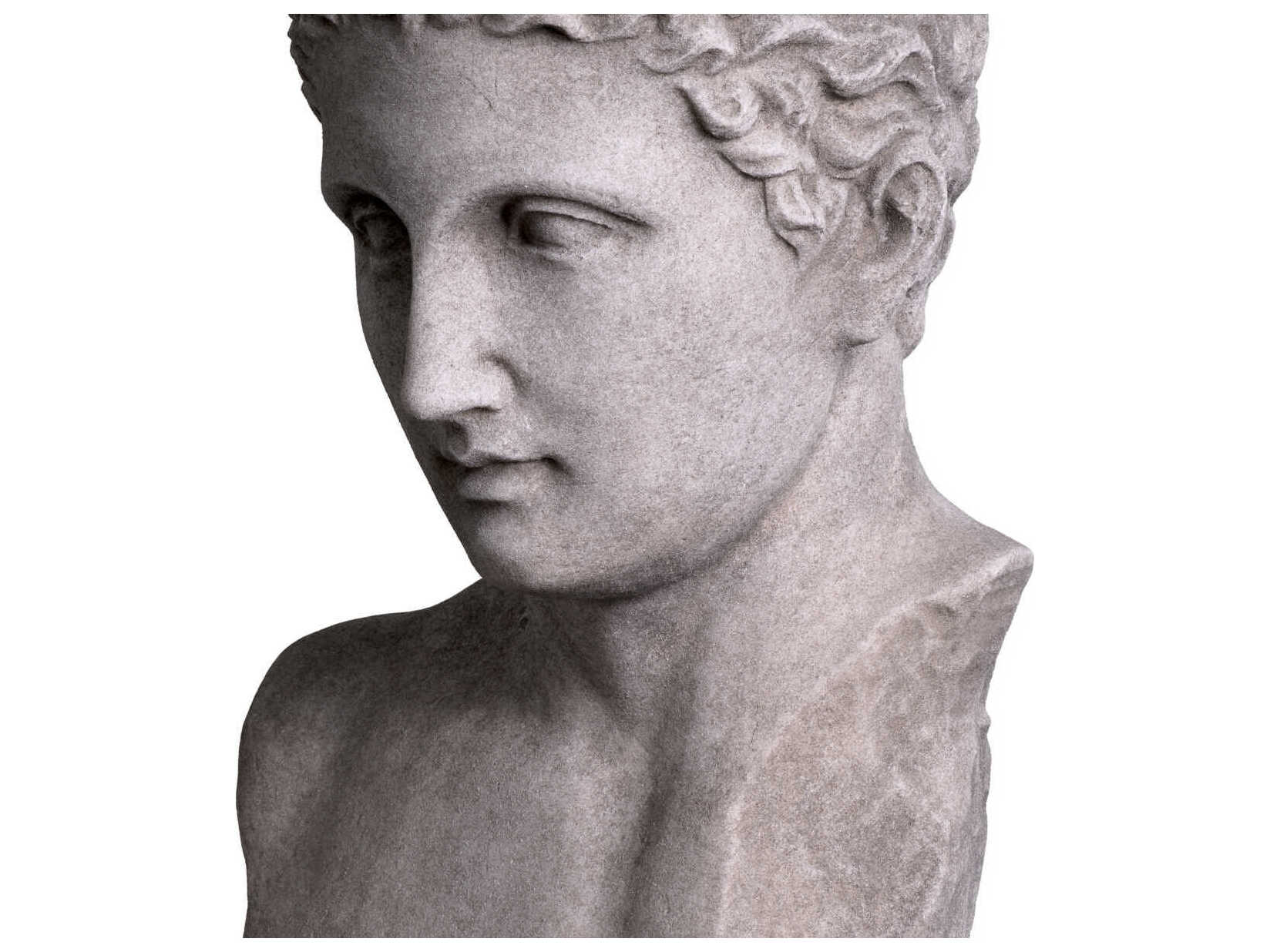 Eichholtz Statues Marble Black Granite Base Sculpture