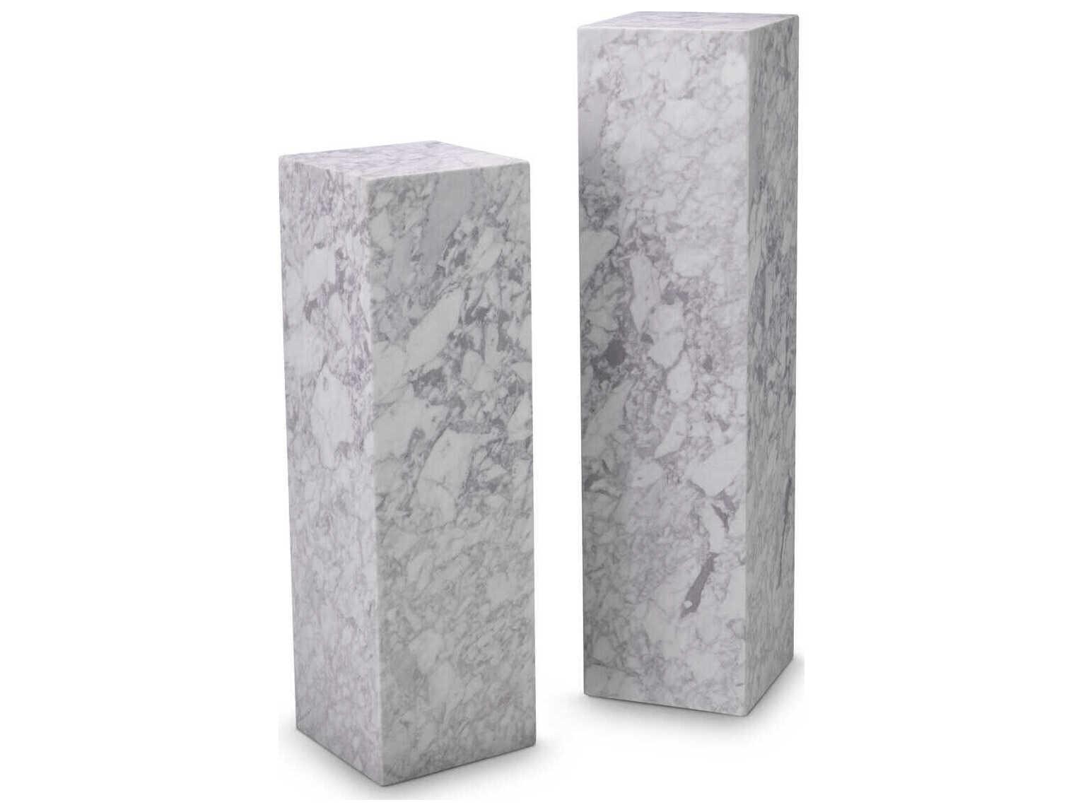 Eichholtz Columns White Marble Decorative Accent