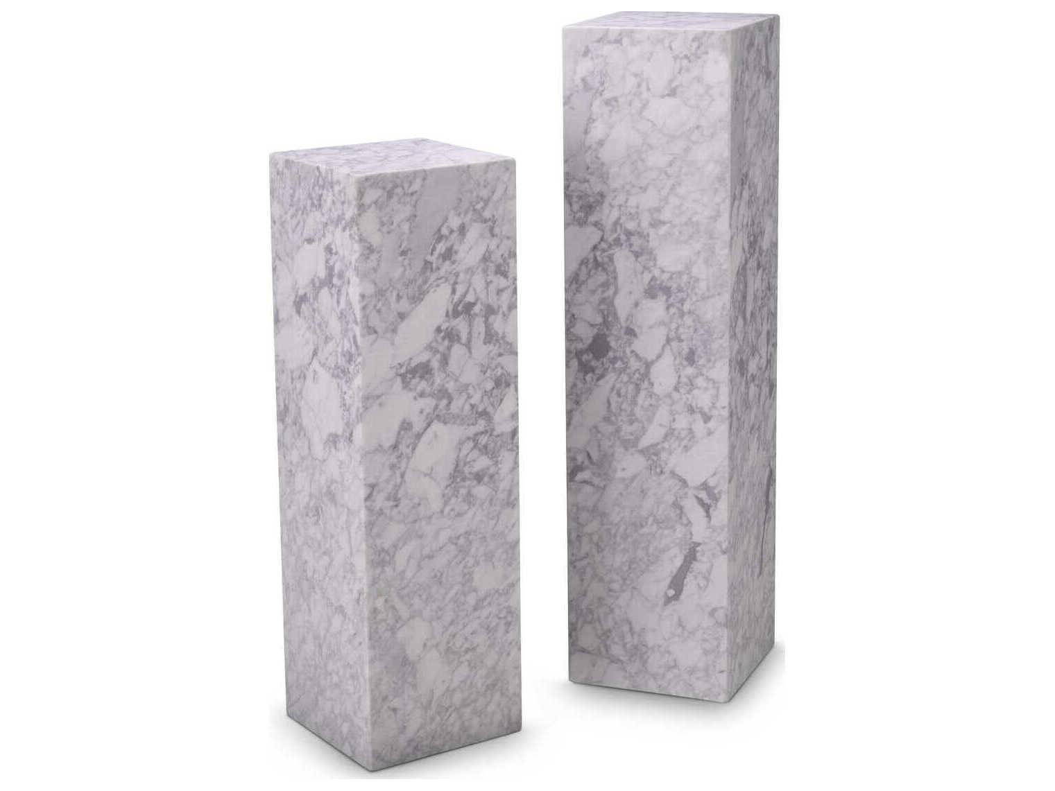 Eichholtz Columns White Marble Decorative Accent