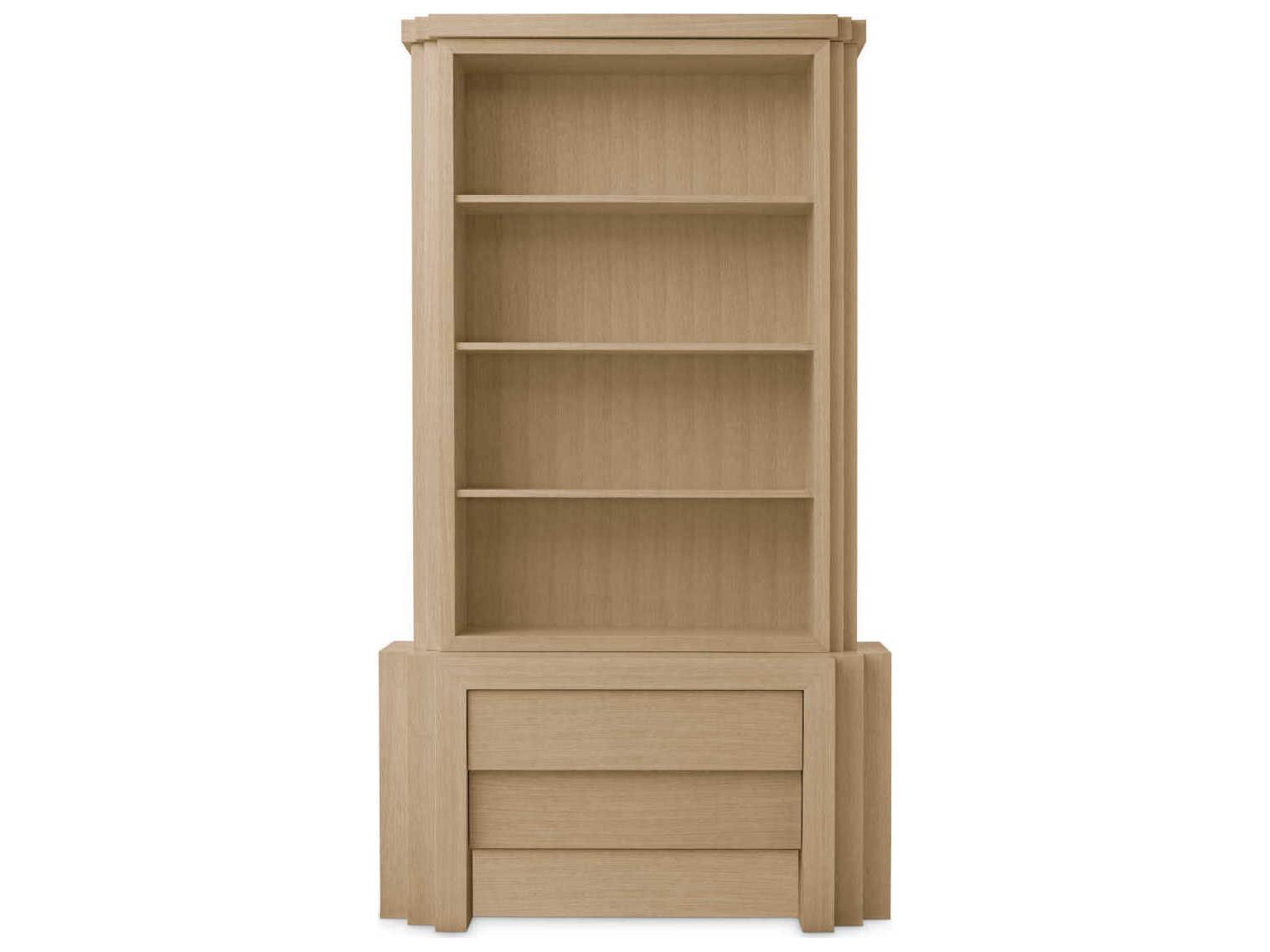 Eichholtz Metropolitan Oak Wood Natural Veneer Display Cabinet