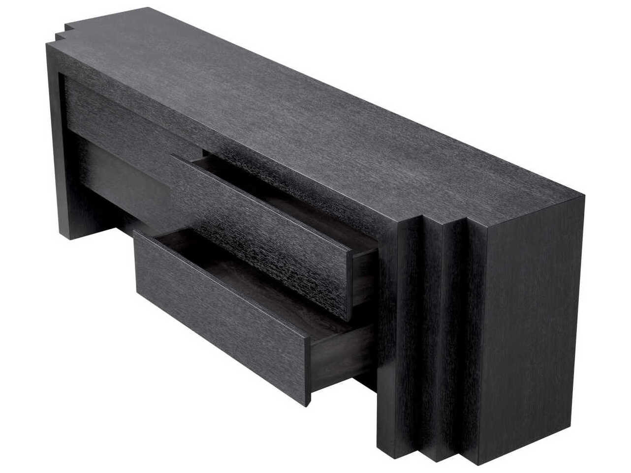 Eichholtz Metropolitan 4-Drawers Gray Oak Wood Dresser