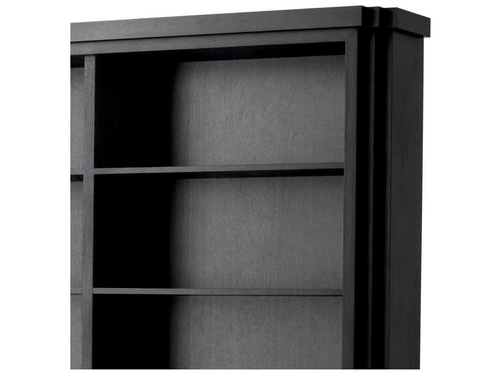 Eichholtz Metropolitan Oak Wood Natural Veneer Display Cabinet