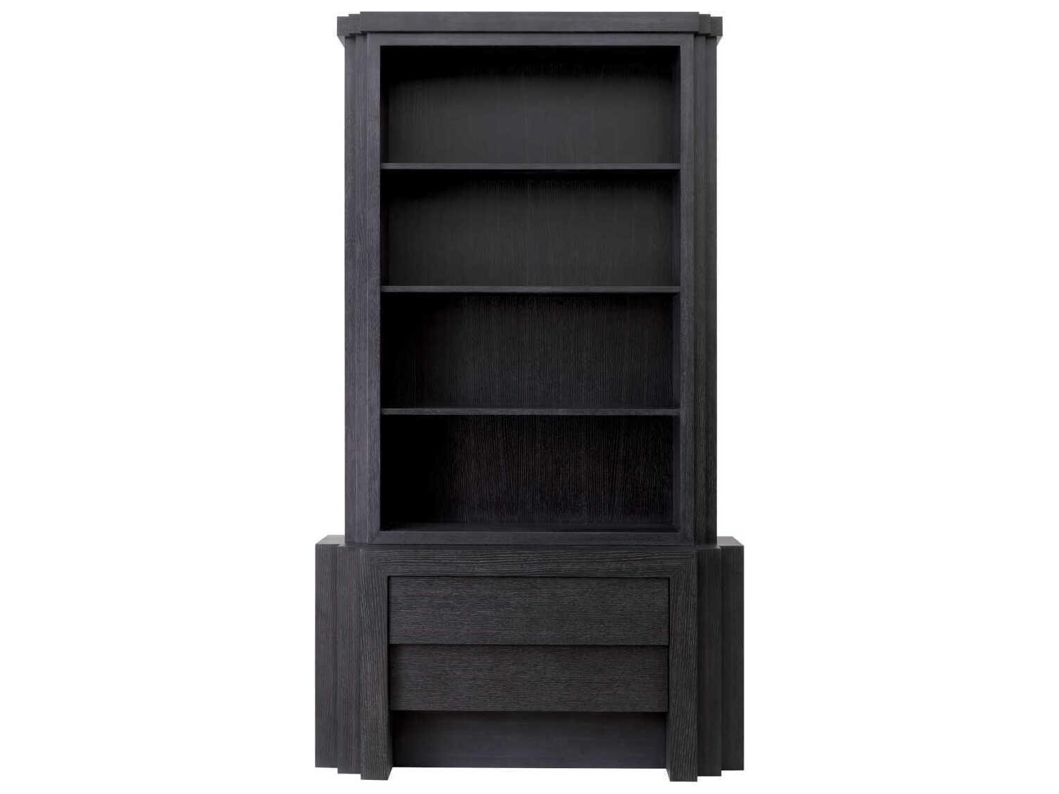 Eichholtz Metropolitan Oak Wood Natural Veneer Display Cabinet