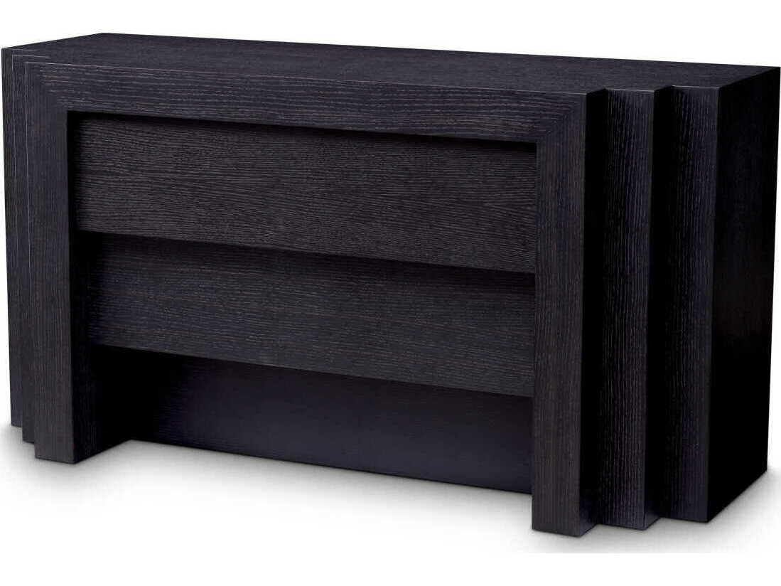 Eichholtz Metropolitan 3-Drawers Gray Oak Wood Double Dresser