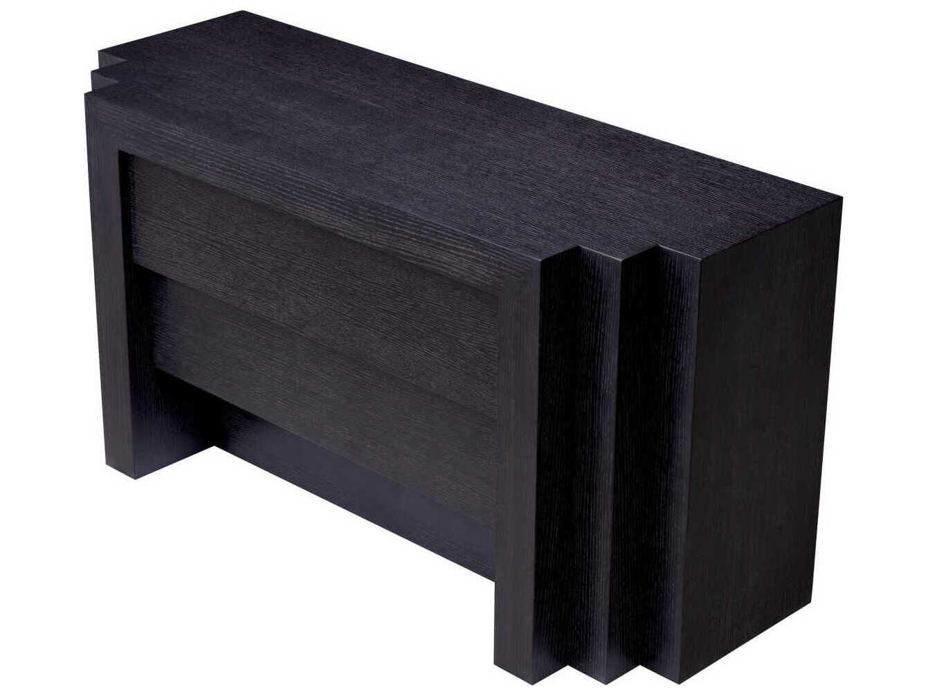 Eichholtz Metropolitan 3-Drawers Gray Oak Wood Double Dresser