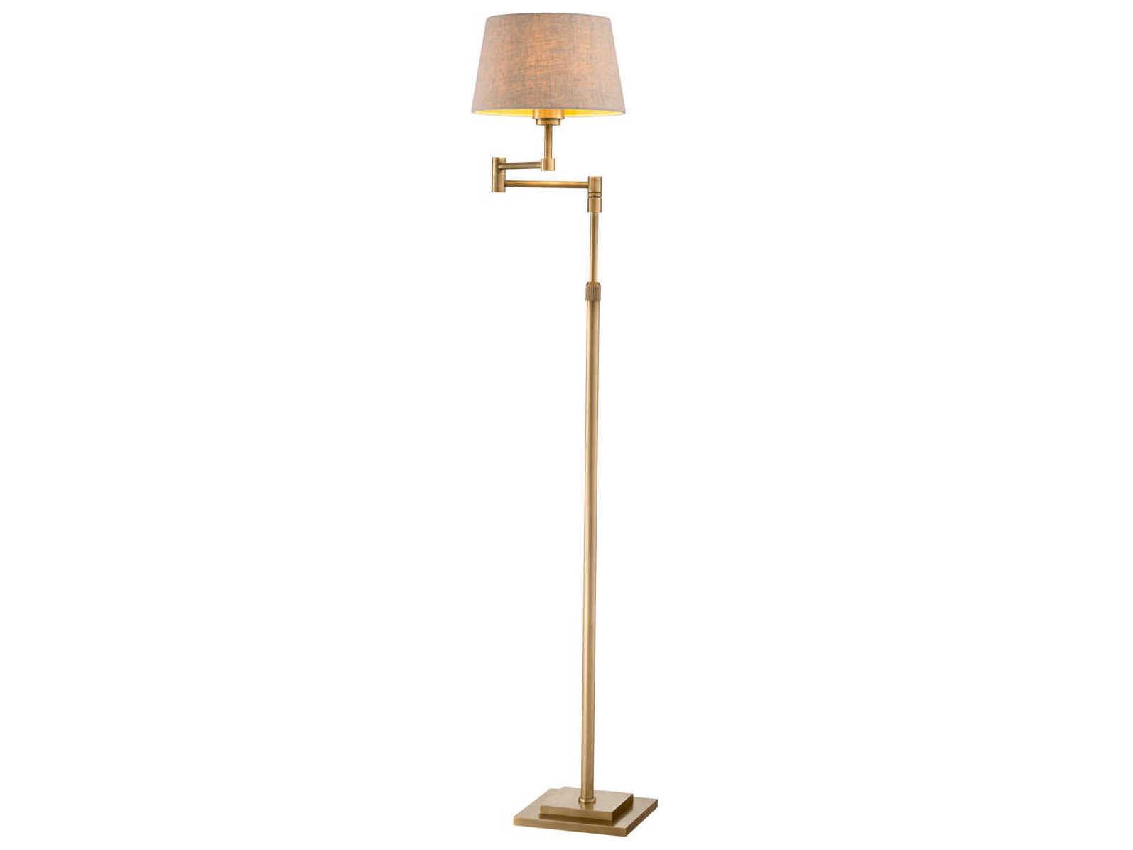 Eichholtz Corbin Brushed Brass Floor Lamp