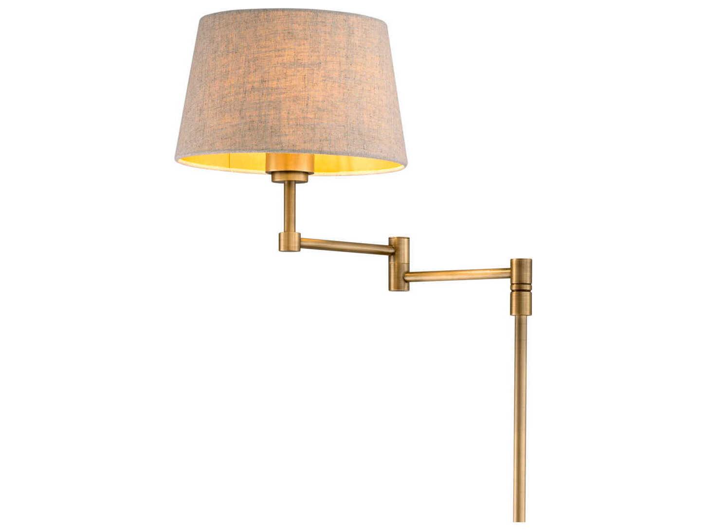 Eichholtz Corbin Brushed Brass Floor Lamp