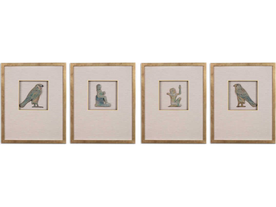 Eichholtz Prints Wall Art Inlay Hermopolis Set of 4