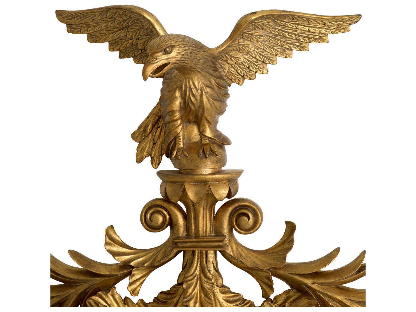 Eichholtz Girandole Antique Gold Mirror Glass Wall Round