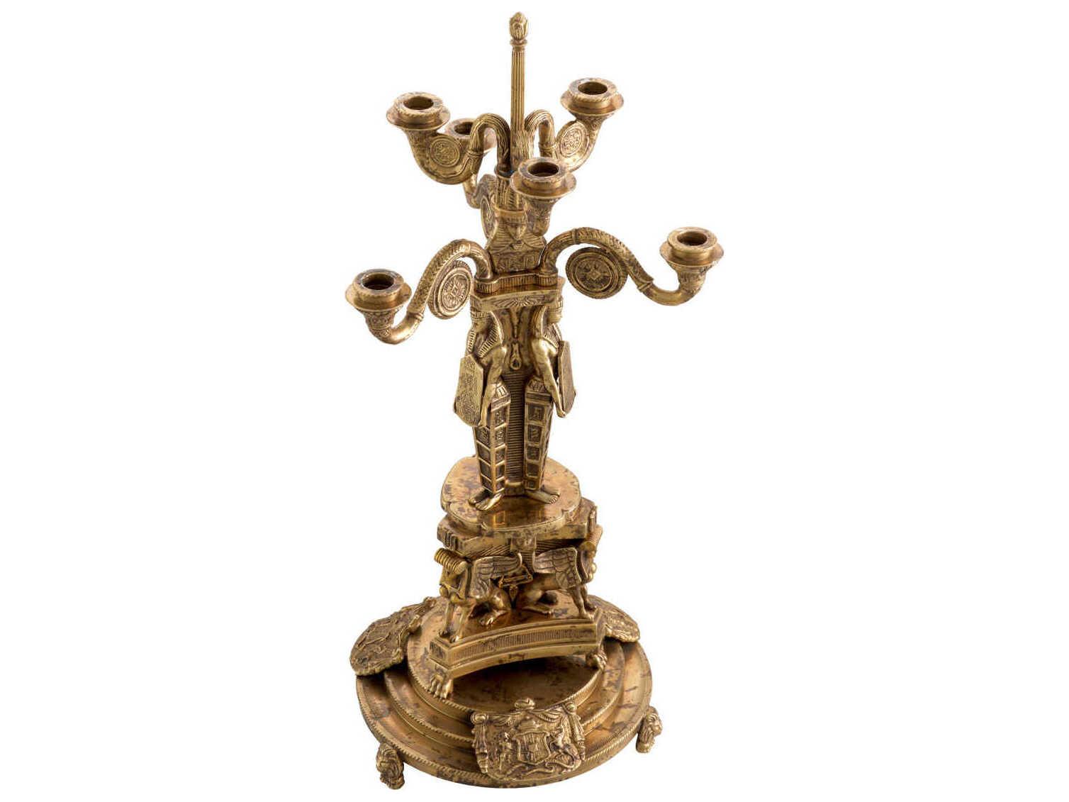 Eichholtz Candle Holders Antique Brass Holder