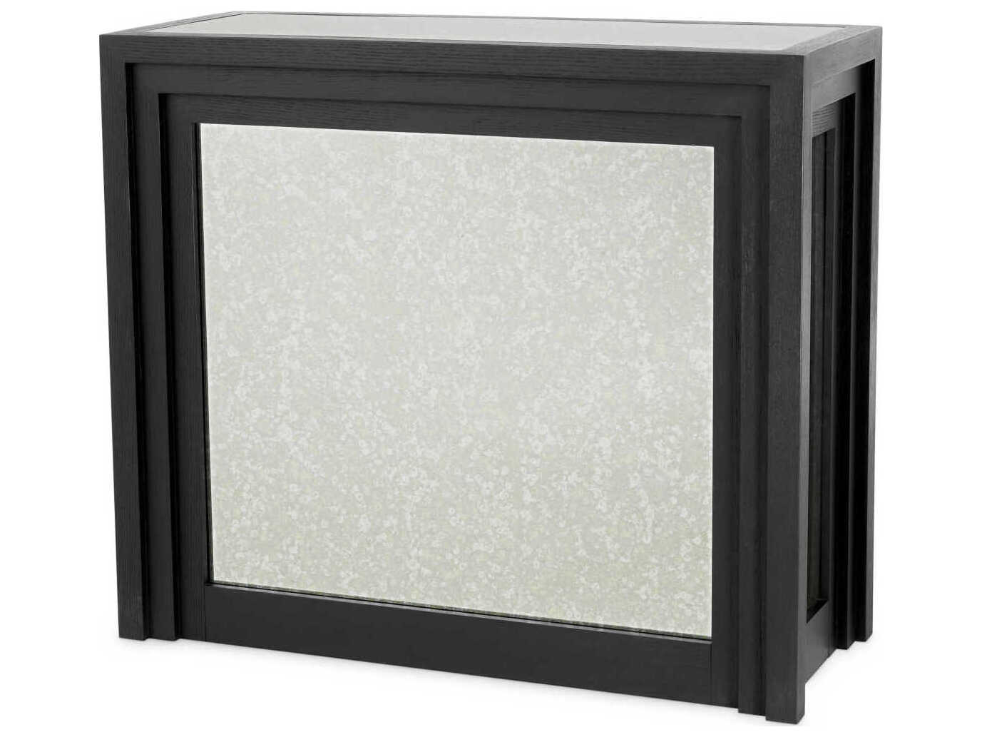 Eichholtz Bar Butler Black Solid Wood Cabinet