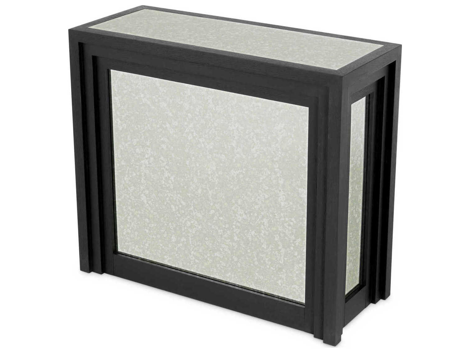 Eichholtz Bar Butler Black Solid Wood Cabinet