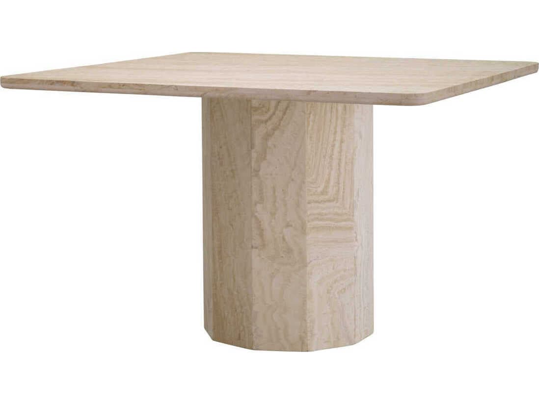 Eichholtz Piazza Square Stone Travertine Dining Table