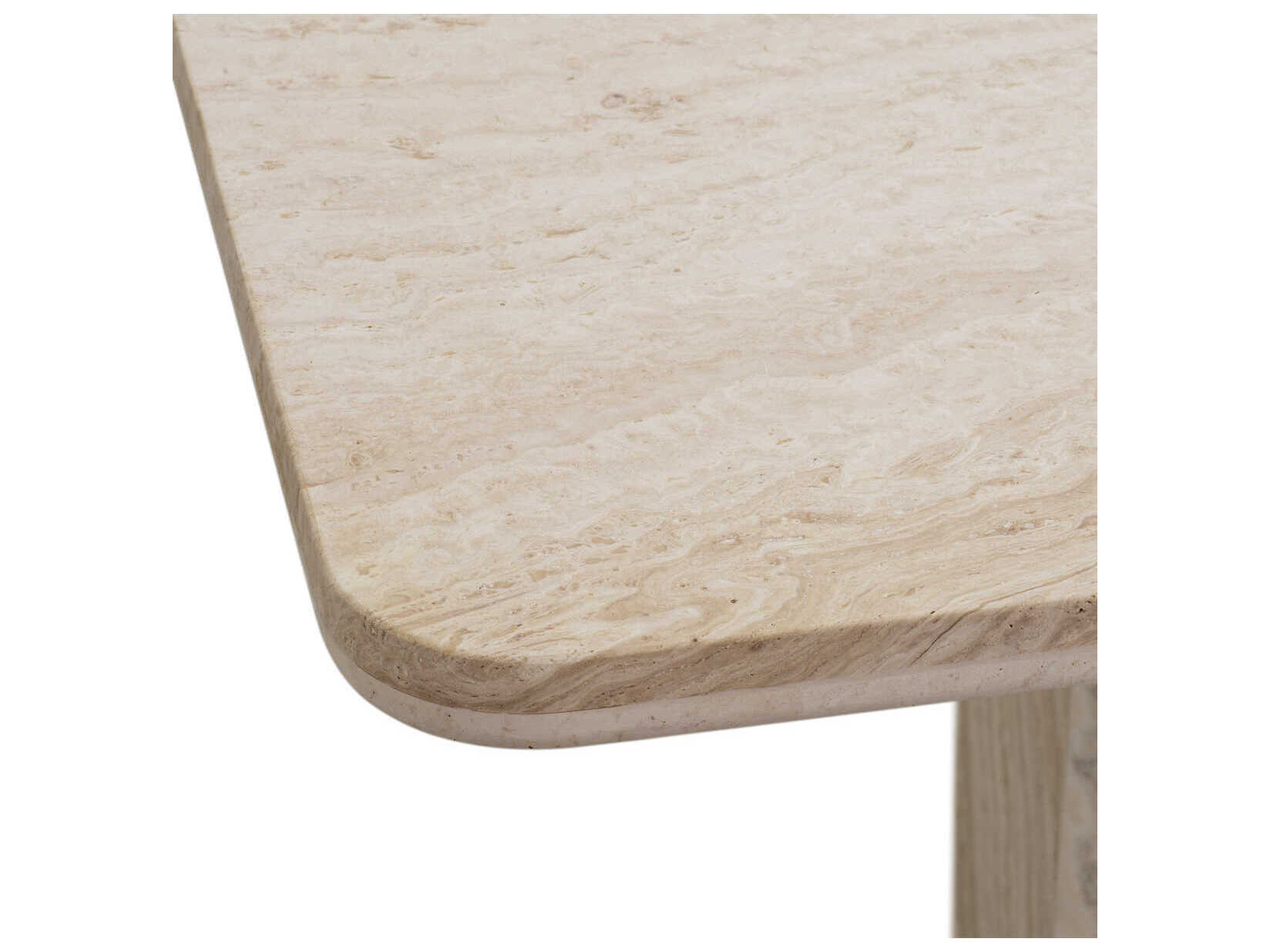 Eichholtz Piazza Square Stone Travertine Dining Table