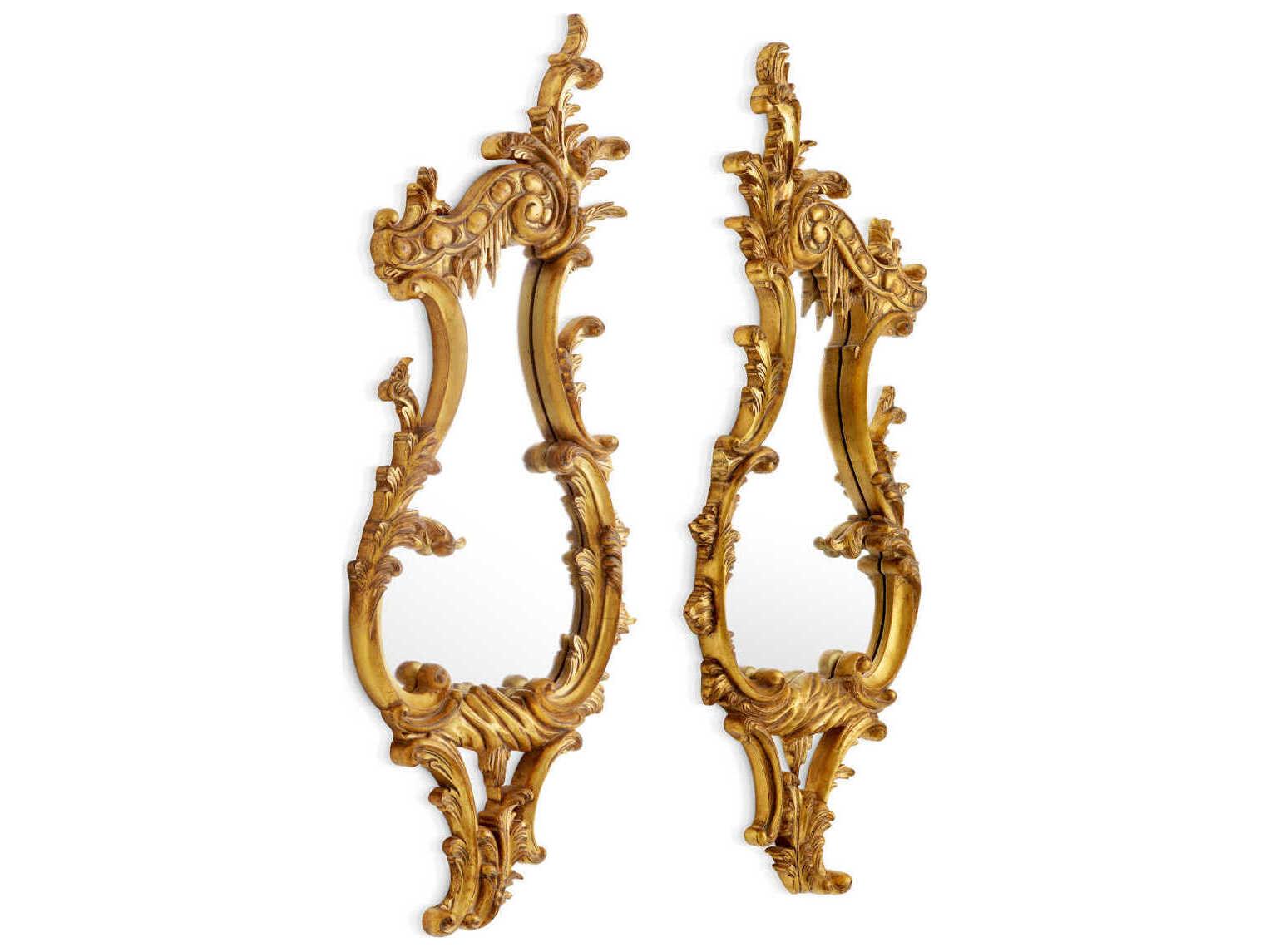 Eichholtz Gould Antique Gold Wall Mirror Set of 2