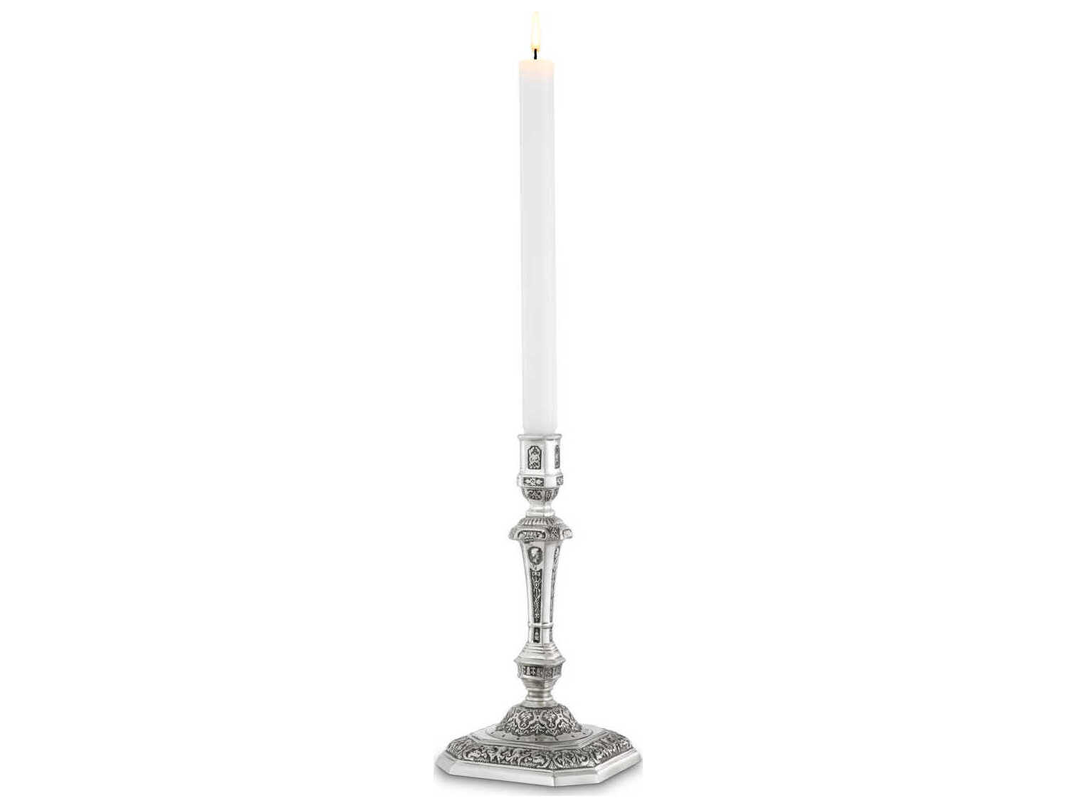 Eichholtz Candle Holders Antique Silver Holder