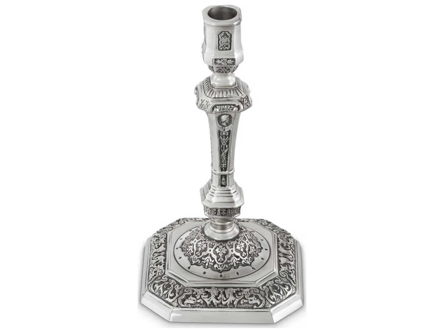 Eichholtz Candle Holders Antique Silver Holder