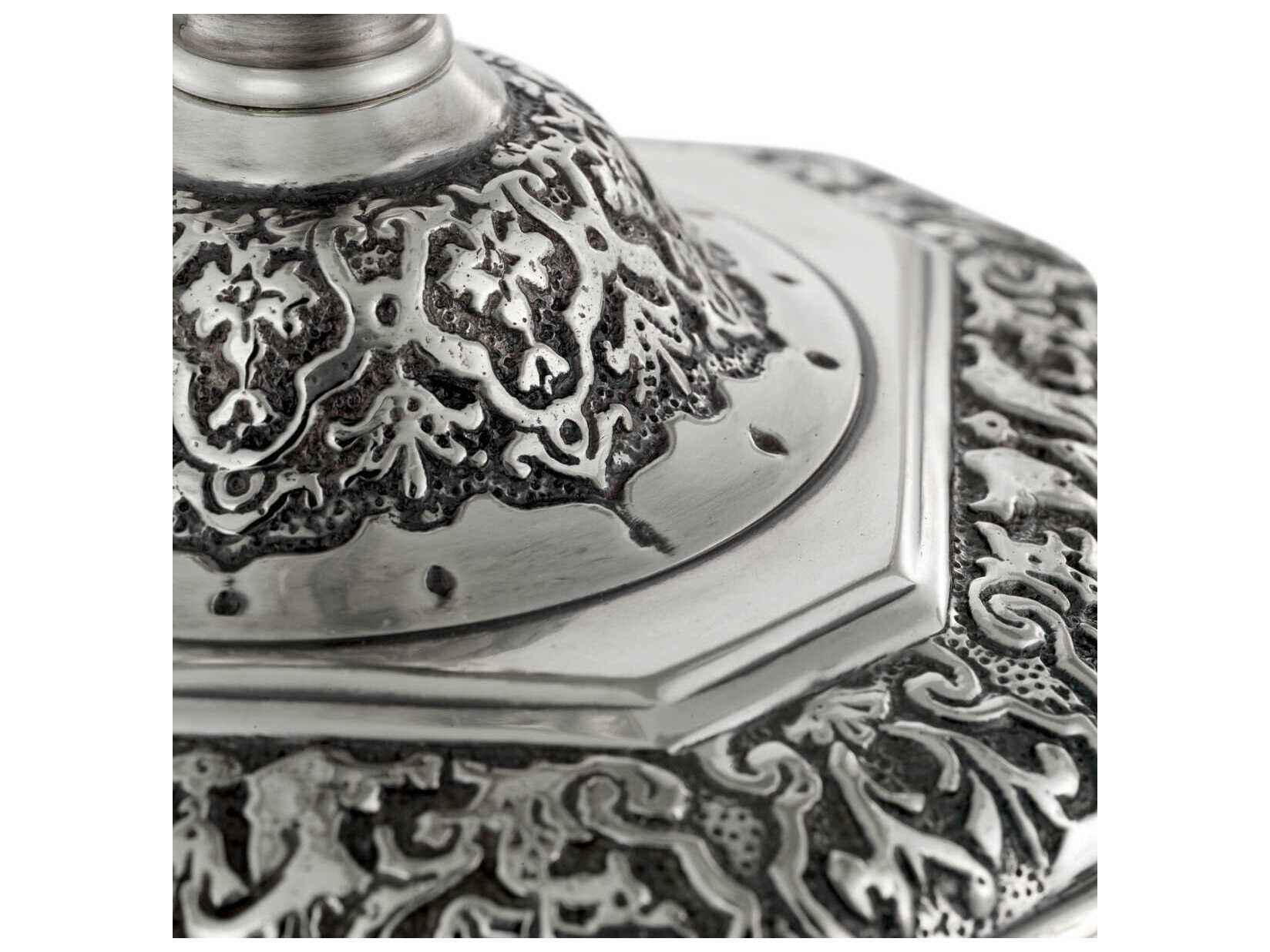 Eichholtz Candle Holders Antique Silver Holder