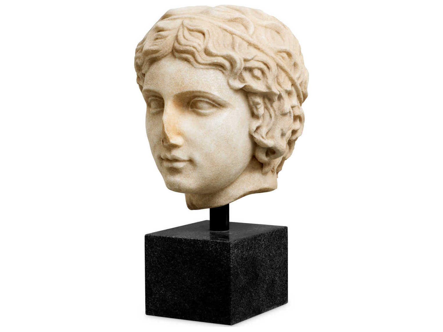 Eichholtz Statues Marble Black Granite Base Sculpture