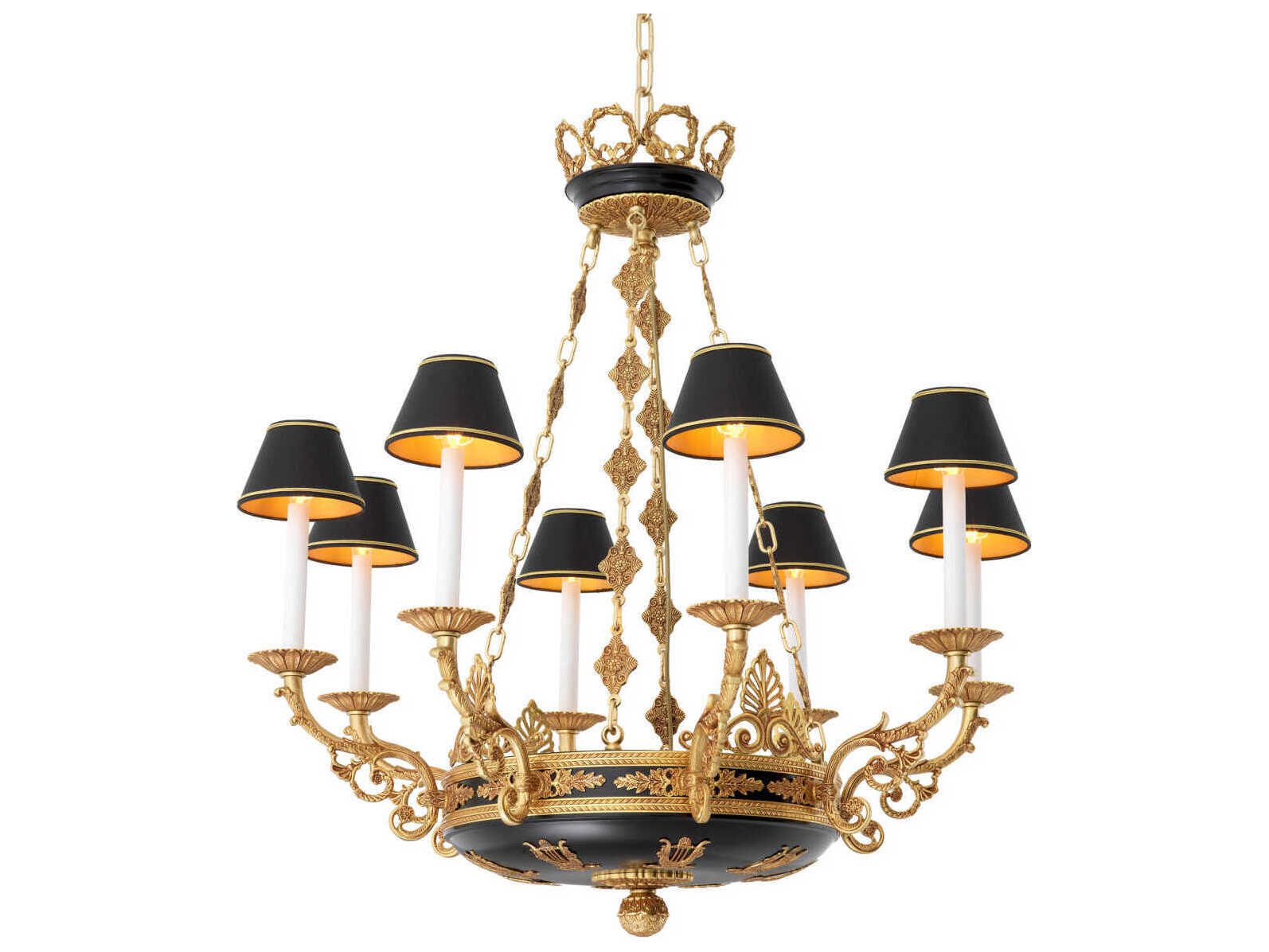 Eichholtz Palais Antique Gold Traditional Candelabra Chandelier