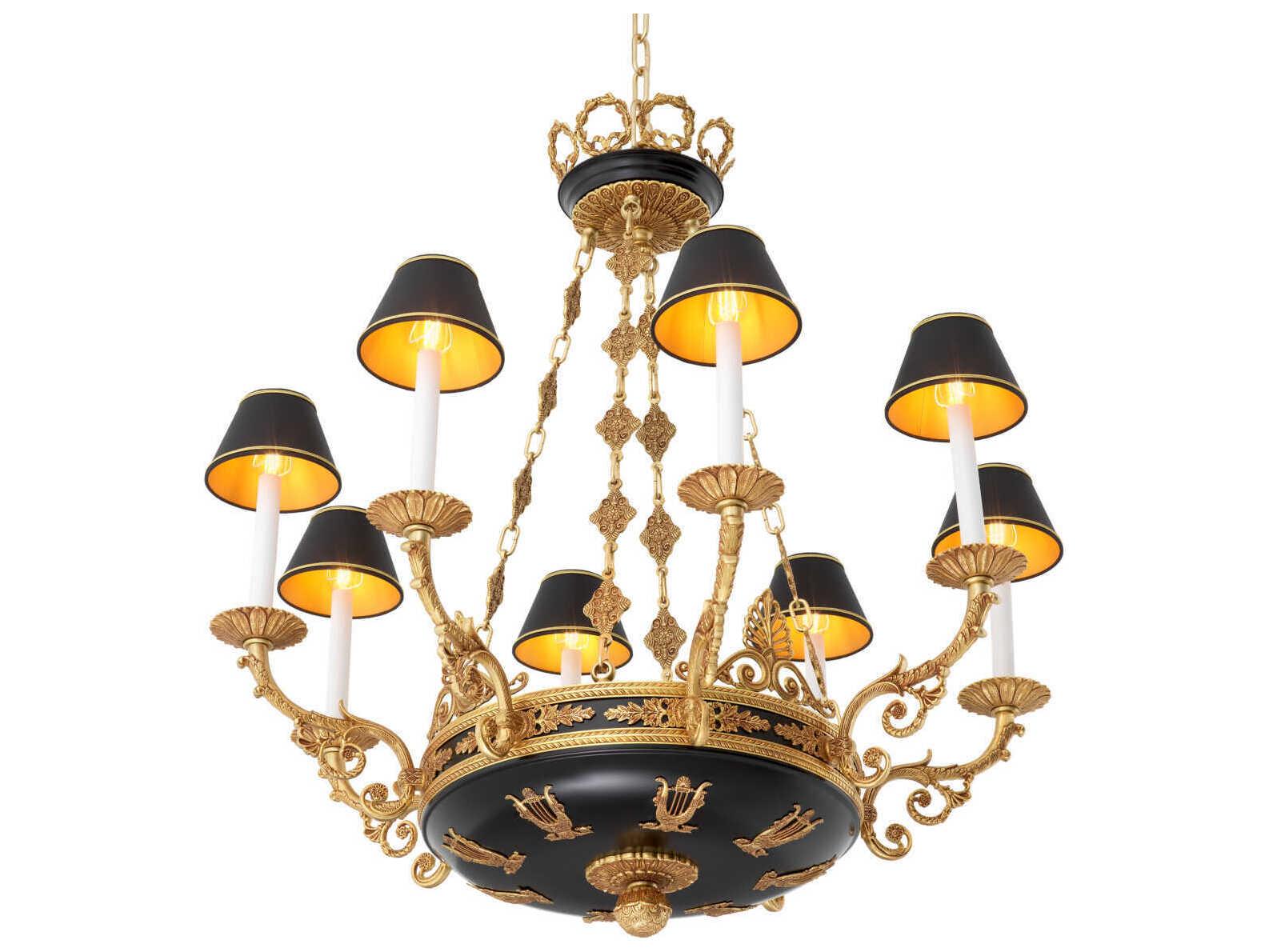 Eichholtz Palais Antique Gold Traditional Candelabra Chandelier