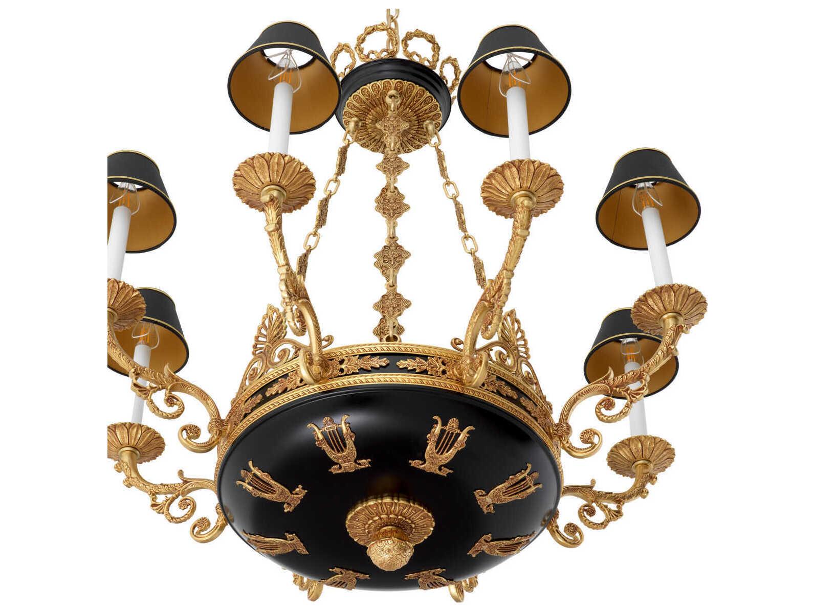 Eichholtz Palais Antique Gold Traditional Candelabra Chandelier