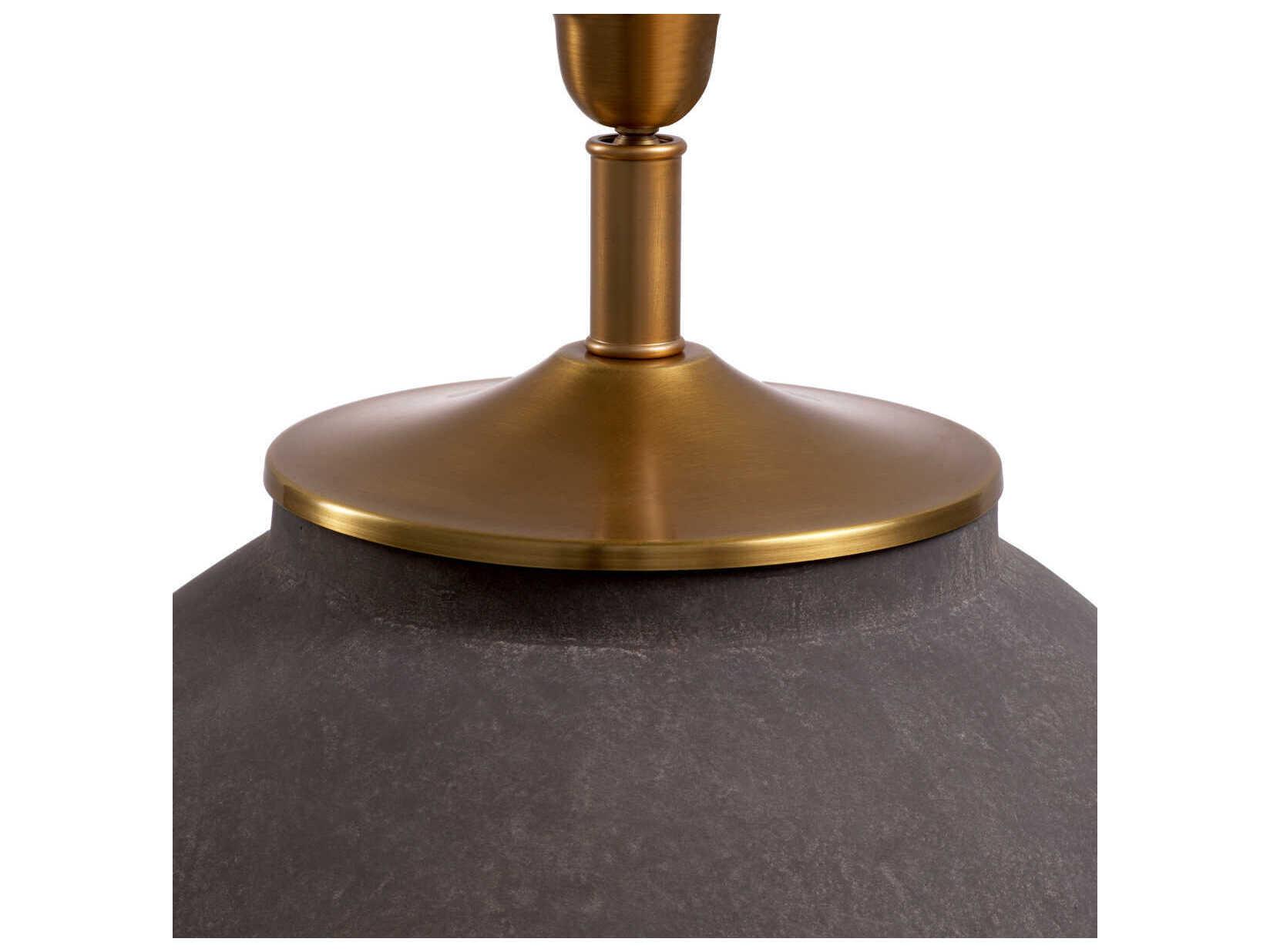 Eichholtz Moon Sand Brushed Brass Brown Table Lamp
