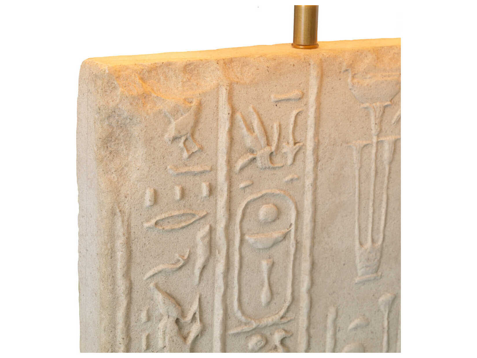 Eichholtz Hathor Sandstone Brushed Brass Table Lamp