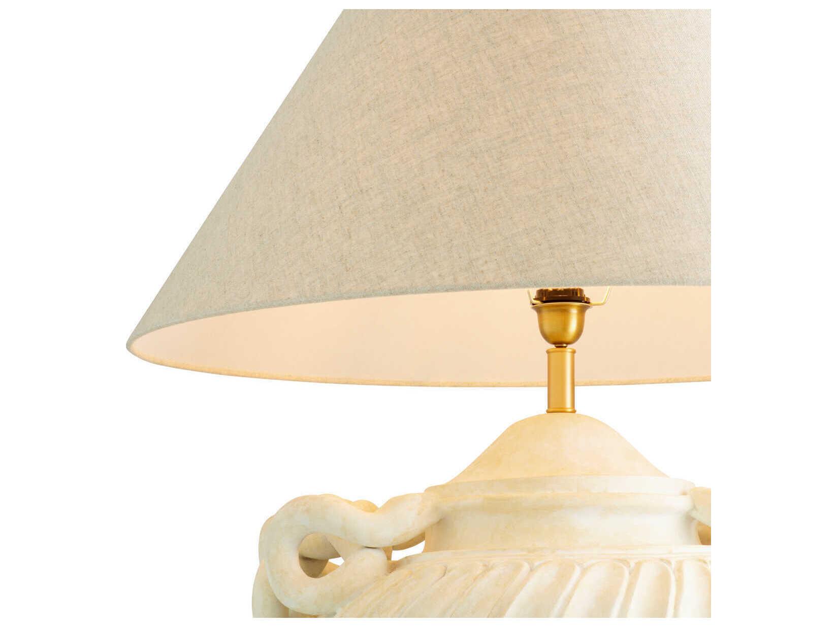 Eichholtz Antonine Antique Look Brushed Brass Traditional Table Lamp