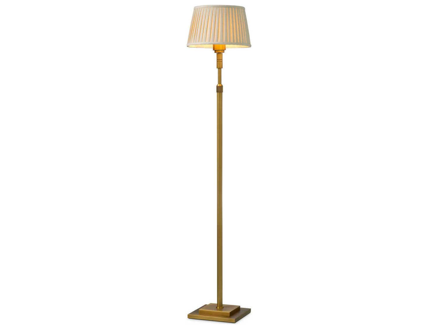 Eichholtz Tryon Brushed Brass Traditional Floor Lamp